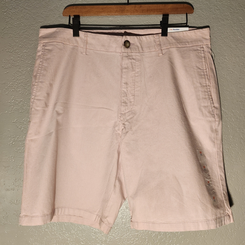 Men's Old Navy Pink & White Stripe Shorts 36 Waist, 9" Length